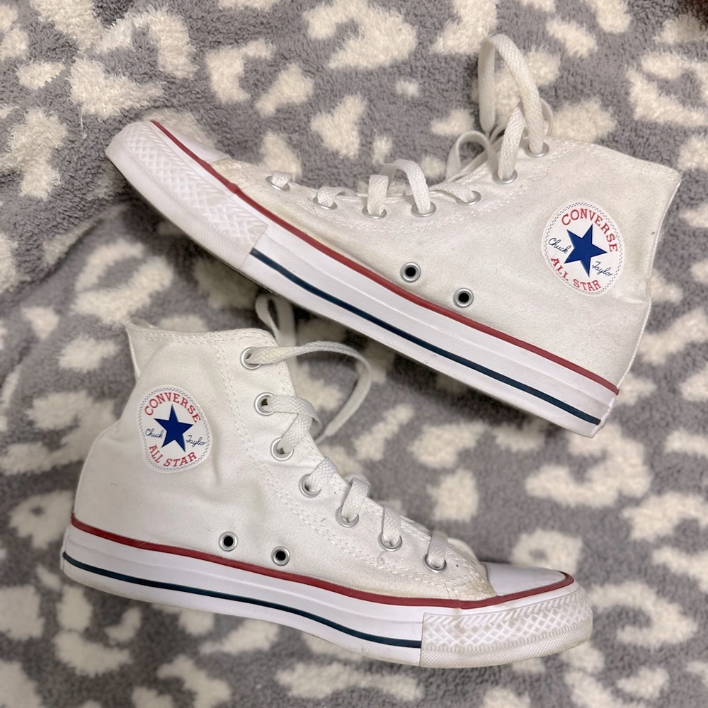White Hightop Converse